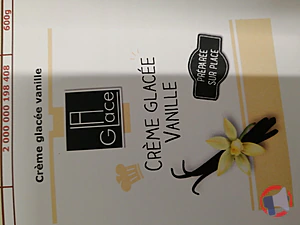Rappel produit CREME GLACEE VANILLE LA GLACE