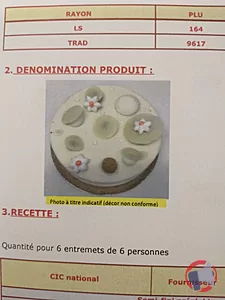 Rappel produit entremet caramel fromage blanc LA GLACE