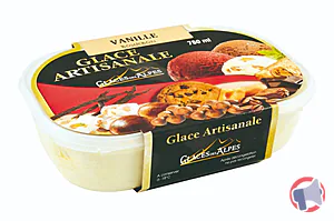 Rappel produit Glaces tous parfums (crèmes glacées) Glaces des Alpes
