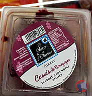 Rappel produit LES GLACES DE L'OLIVERAIE SORBET CASSIS DE BOURGOGNE