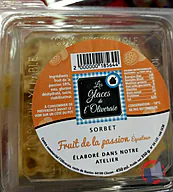 Rappel produit LES GLACES DE L'OLIVERAIE SORBET FRUIT DE LA PASSION EQUATEUR