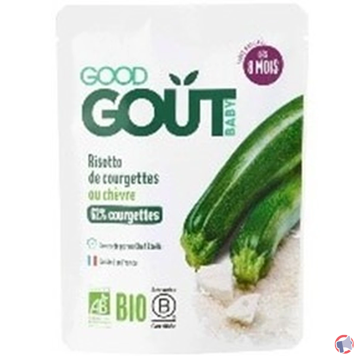 Rappel produit : Risotto courgettes chèvre 190 g de la marque Good Goût