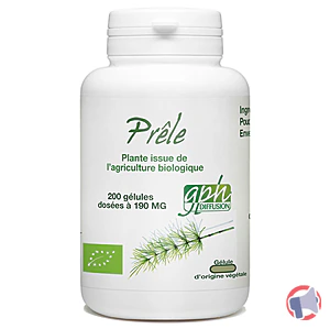 Rappel produit Gélules végétales Prêle biologique 190 mg Taille 1 GPH Diffusion
