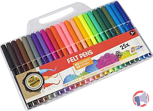 Rappel produit POCHETTE 25 FEUTRES COULEURS GRAFIX