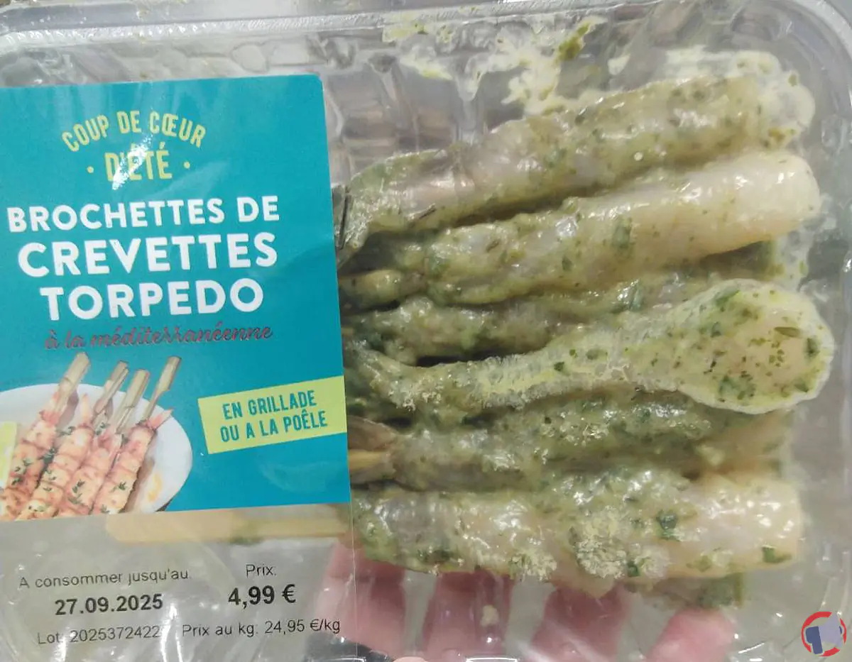 Alerte consommation : rappel des brochettes crevettes torpedo de Grand Frais