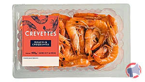 Rappel produit Crevettes entières cuites 30/40 400g Grand Frais
