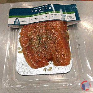 Rappel produit Eminces de truite aneth 100g GRAND FRAIS / FRESH