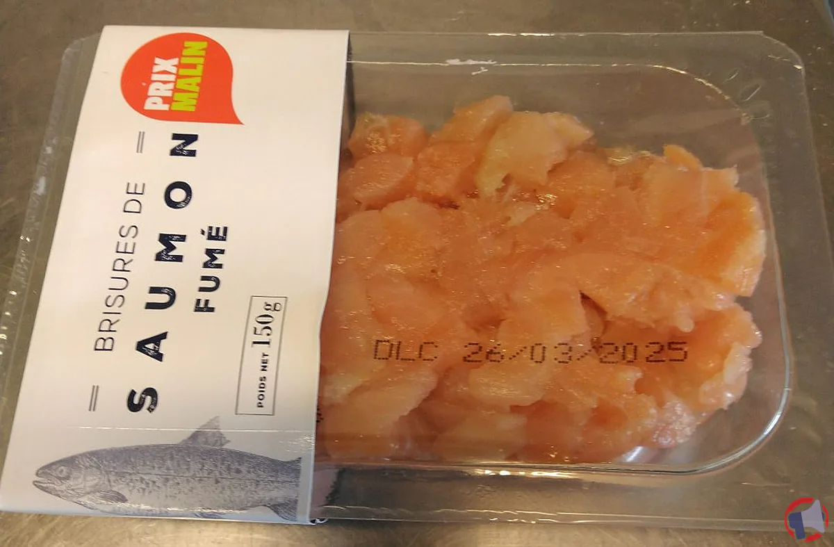 Rappel : Grand frais fresh marché - Brisures saumon fumé 150g