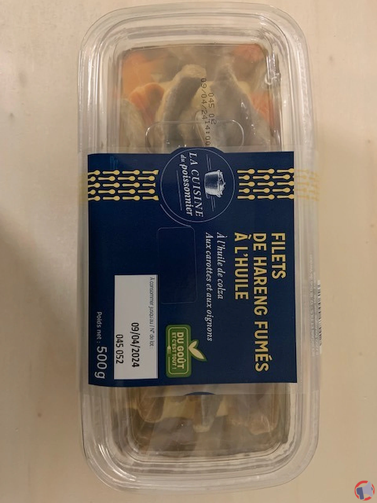 Rappel de produit : Terrines de Filets de hareng doux de la marque Grand Frais pour risque de listériose