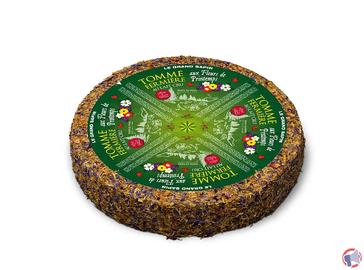 Rappel de produit : Tomme Fermière aux Fleurs Lait Cru de la marque Le Grand Sapin