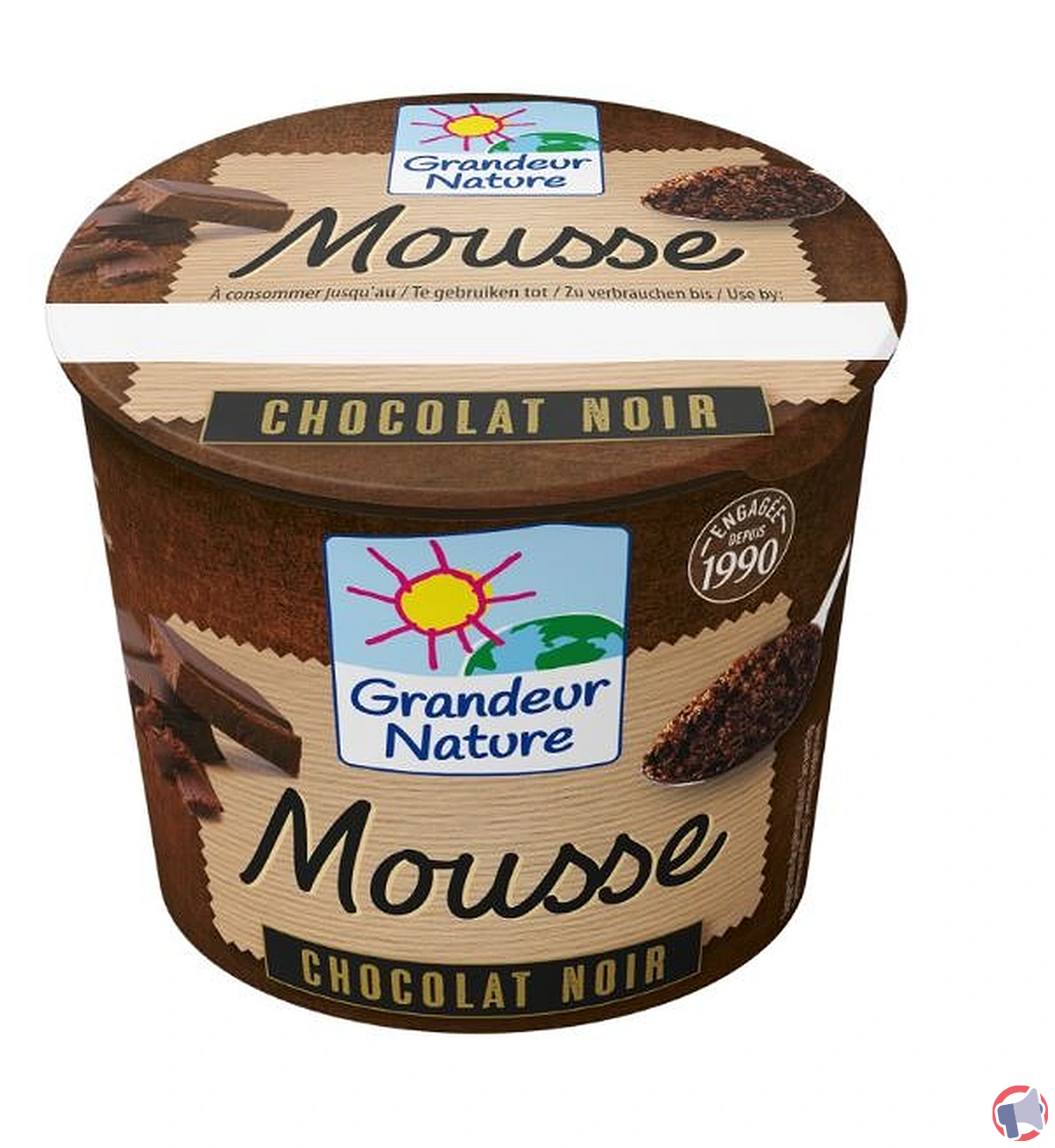 Rappel : grandeur nature mousse chocolat noir 100 g (action de retrait)