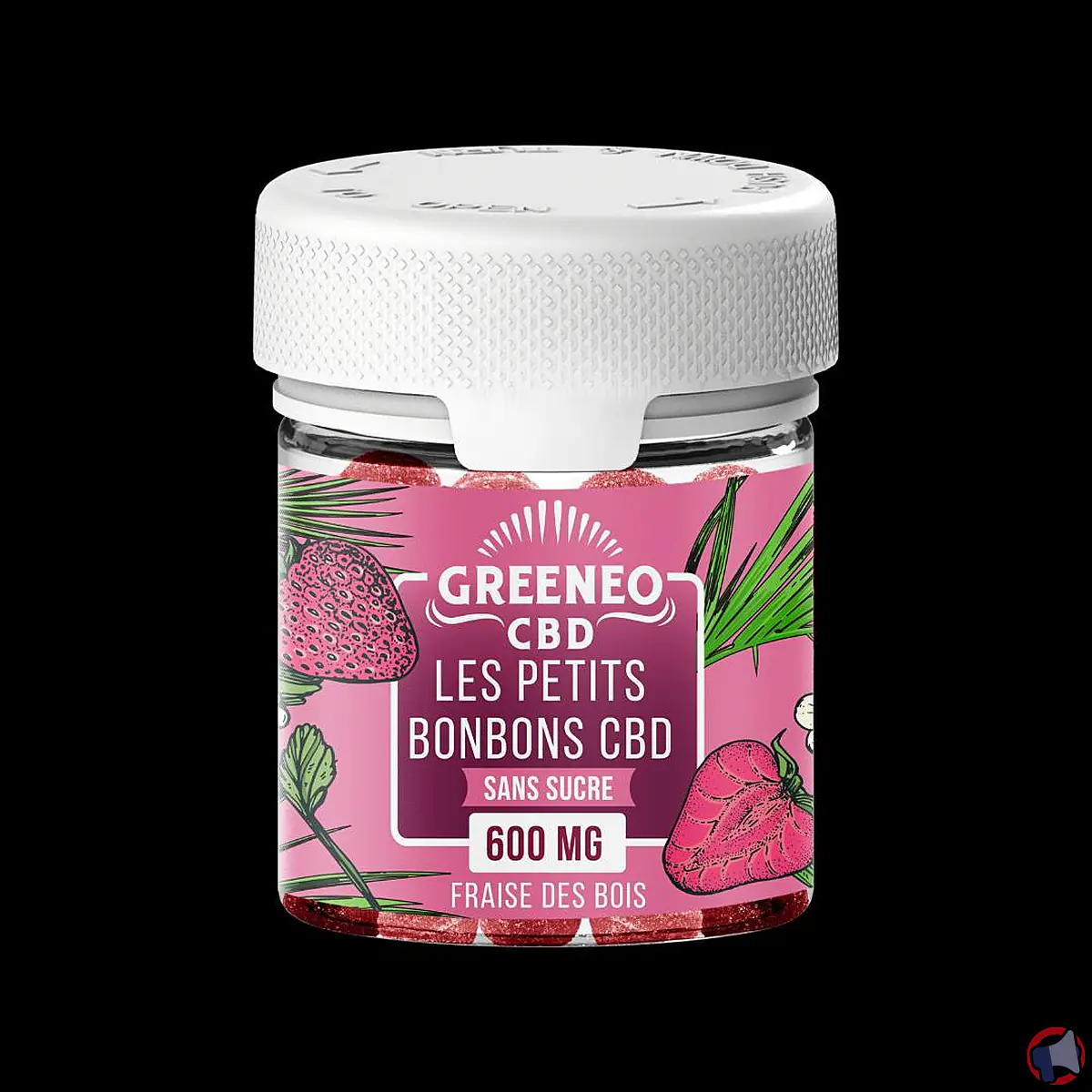 Rappel de produit : les petits bonbons CBD fraise des bois sans sucre de GREENEO