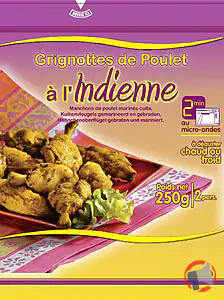 Rappel produit Grignottes de poulet à l'indienne