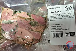 Rappel produit Jambon persillé Un groin de paradis
