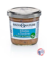 Rappel produit Rillettes de sardine au piment de Cayenne bio Groix et Nature (photo numéro 1)
