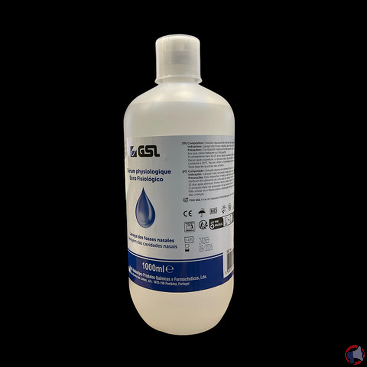 Rappel de sérum physiologique GSL : des traces d'alcool de nettoyage détectées