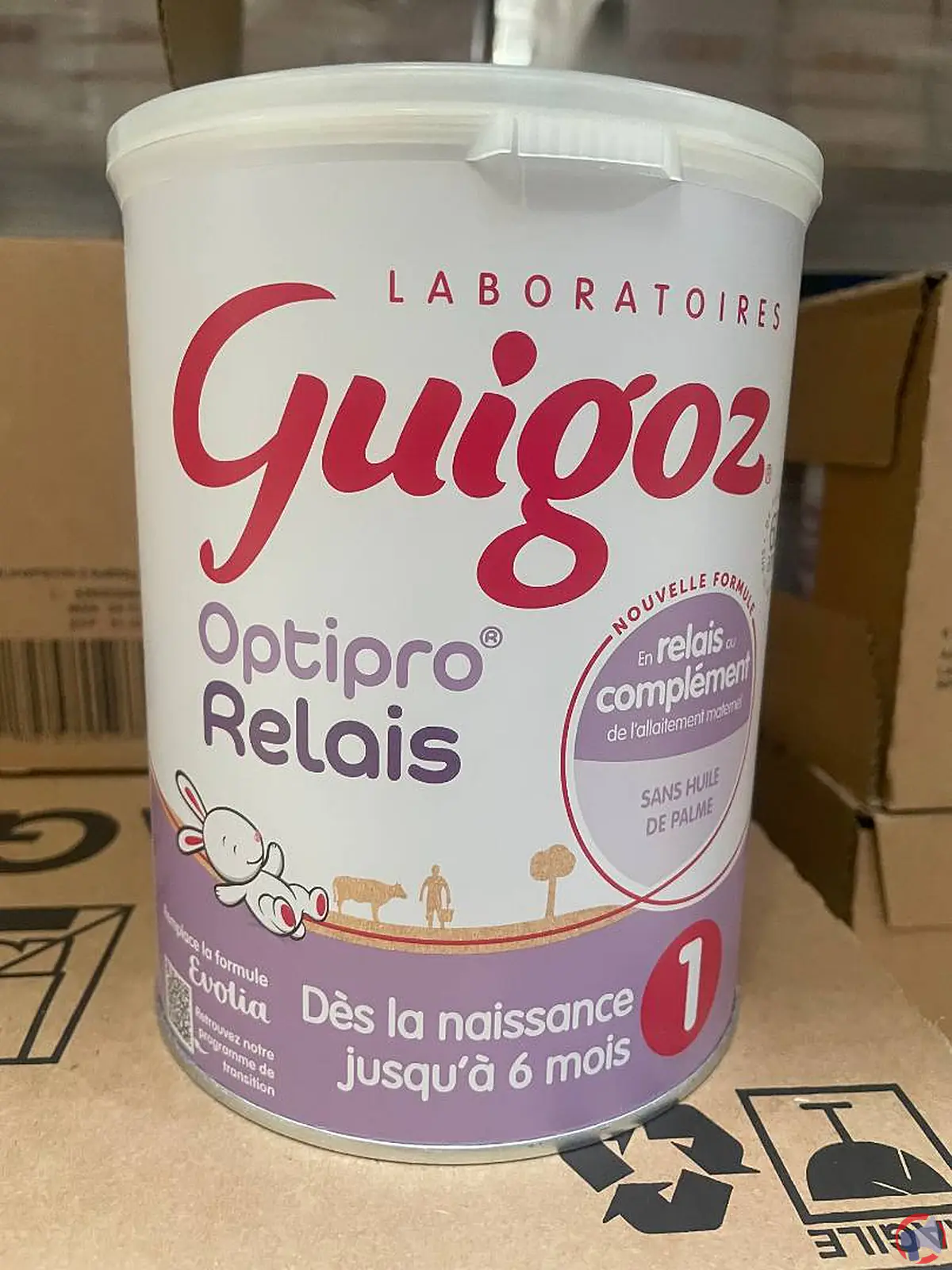 Rappel Guigoz Optipro-relais 1.0.6 moi : risque potentiel pour les nourrissons
