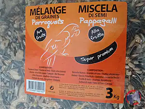 Rappel produit Mélange de graines pour Perroquets HAMI FORM