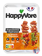 Rappel produit Aiguillettes végétales au piment d'Espelette Happyvore