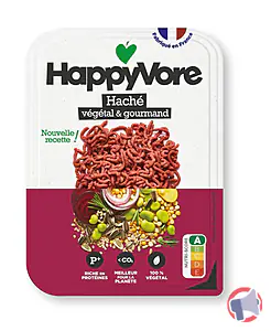 Rappel produit Haché végétal et gourmand Happyvore