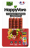 Rappel produit Merguez végétales et gourmandes Happyvore