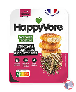 Rappel produit Nuggets végétaux et gourmands Happyvore