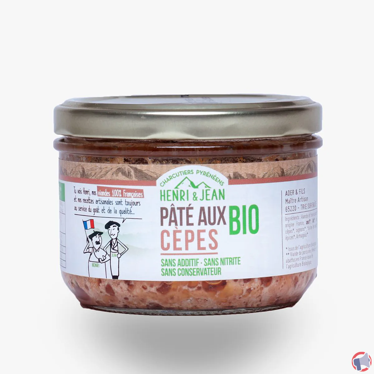 Rappel henri-jean : pâte en verrine aux cèpes bio, quels risques et quoi faire