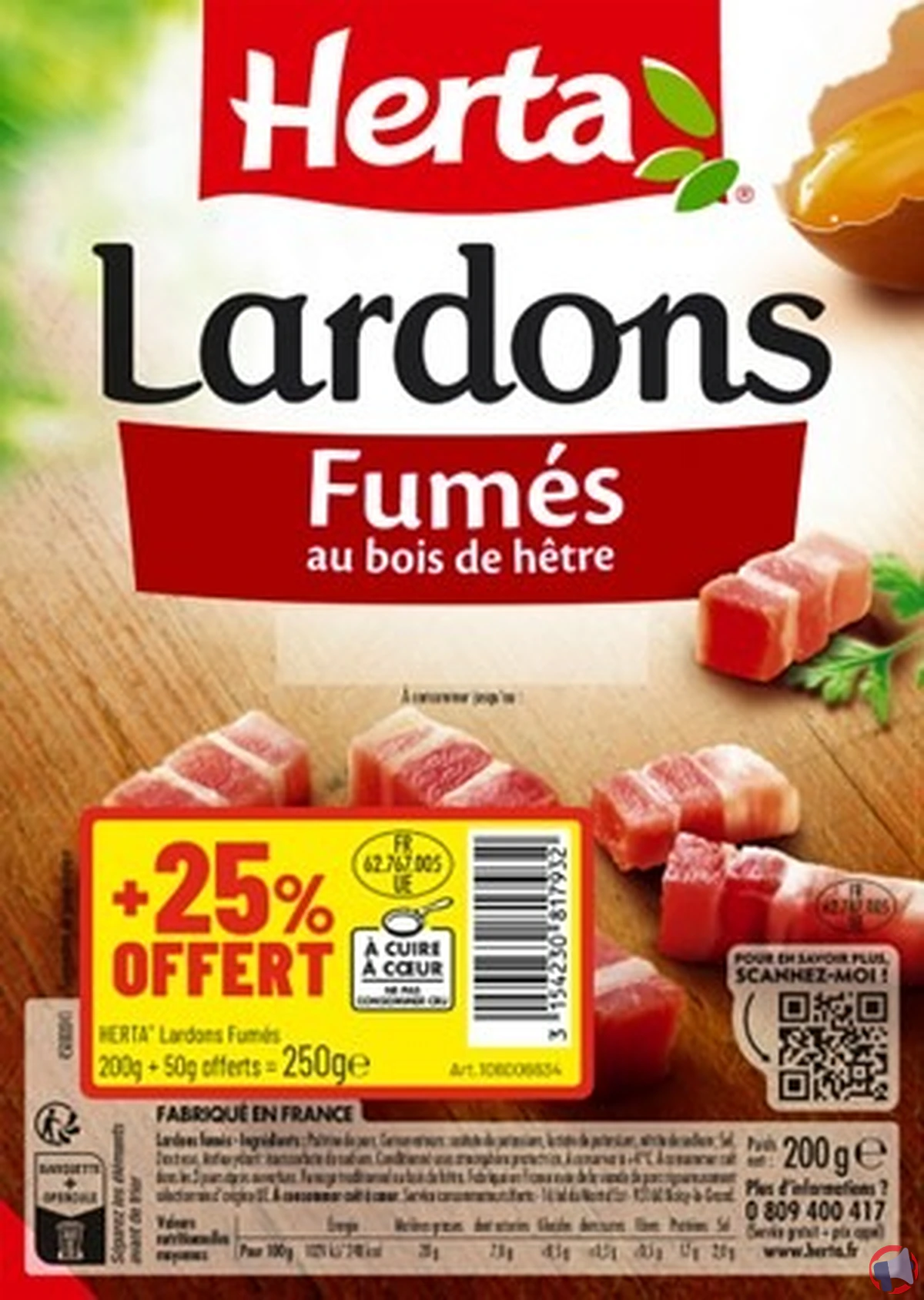 Rappel herta lardons fumés : risques et démarches à suivre