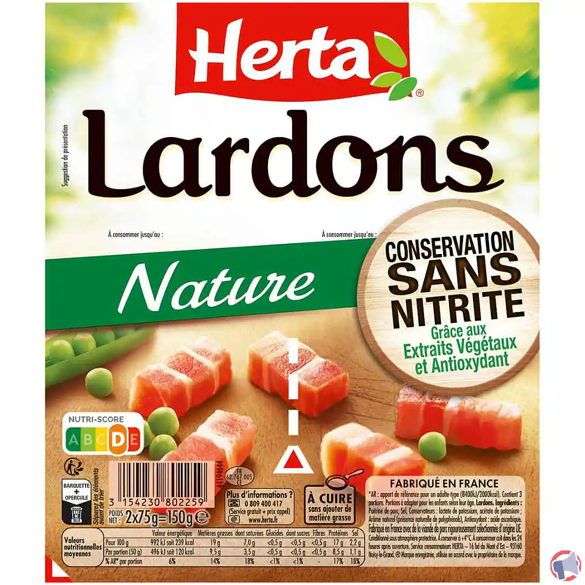 Rappel : Herta lardons nature – conservation sans