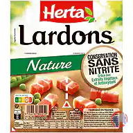 Rappel produit HERTA LARDONS NATURE Conservation Sans Nitrite 2x75 g