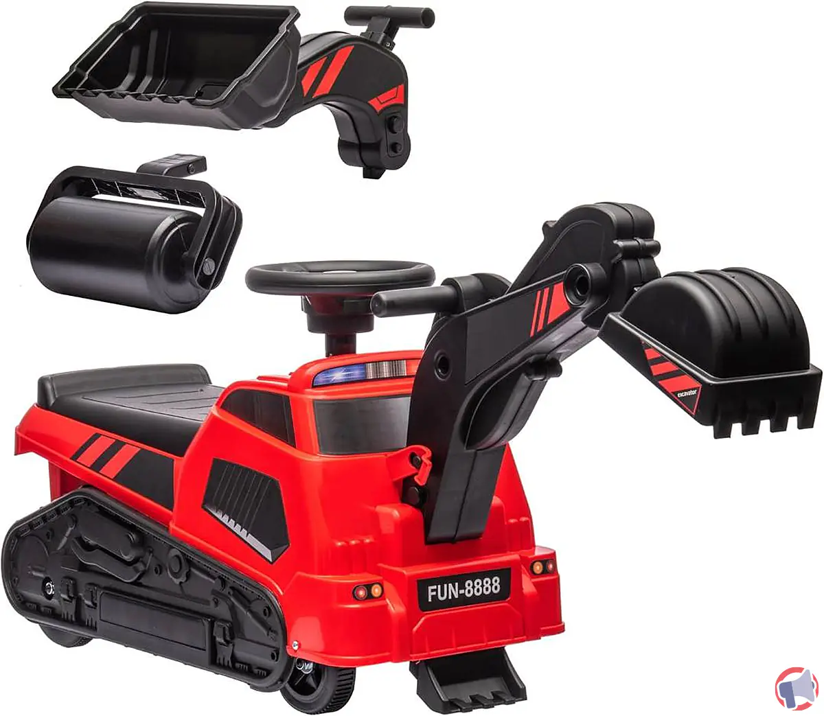 Rappel produit : tracteur tractopelle enfant porteur de la marque HOMCOM