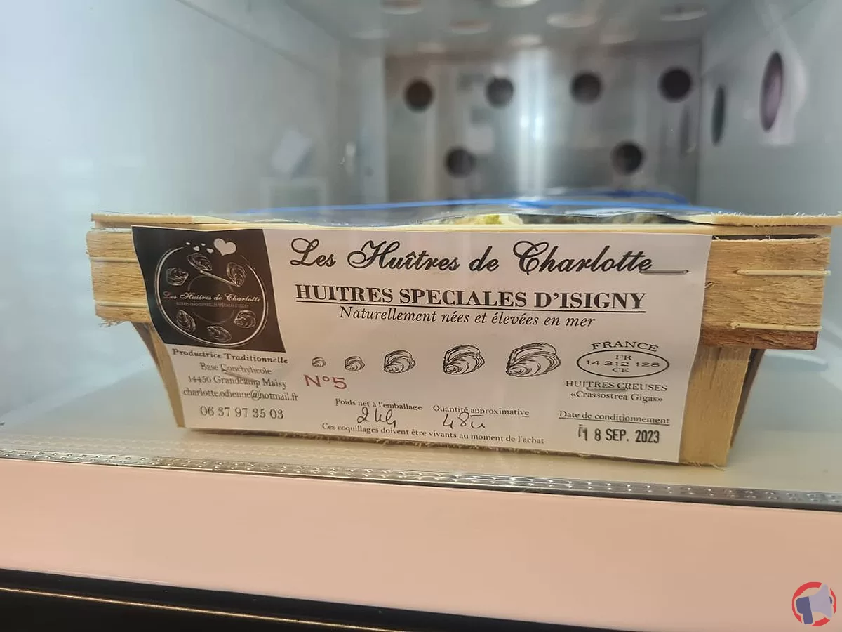 Rappel de produit : Les Huîtres Spéciales d'Isigny de la marque Les Huîtres de Charlotte