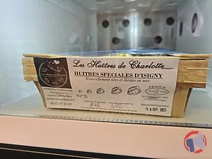 Rappel produit Huîtres Spéciales d'Isigny Les Huîtres de Charlotte