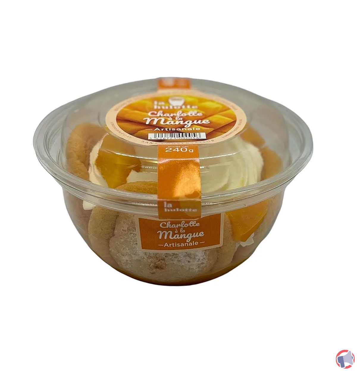 Rappel de la charlotte à la mangue de la marque La Hulotte