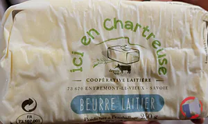 Rappel produit Beurre laitier Ici en Chartreuse
