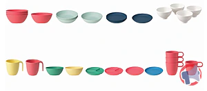 Rappel produit Assiettes, bols et tasses HEROISK et TALRIKA IKEA