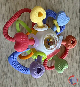 Rappel produit Infinno Jouet Dentition &Hochet Bébé 0-12 Mois Avec Anneau à Tirer (Baby Atomic Ball Teether Toy) Infinno
