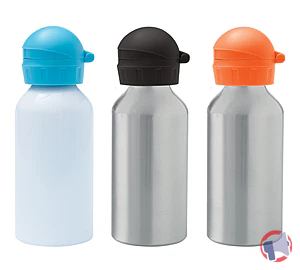 Rappel produit Gourde en aluminium 40 cl Blanche ou grise Initiatives