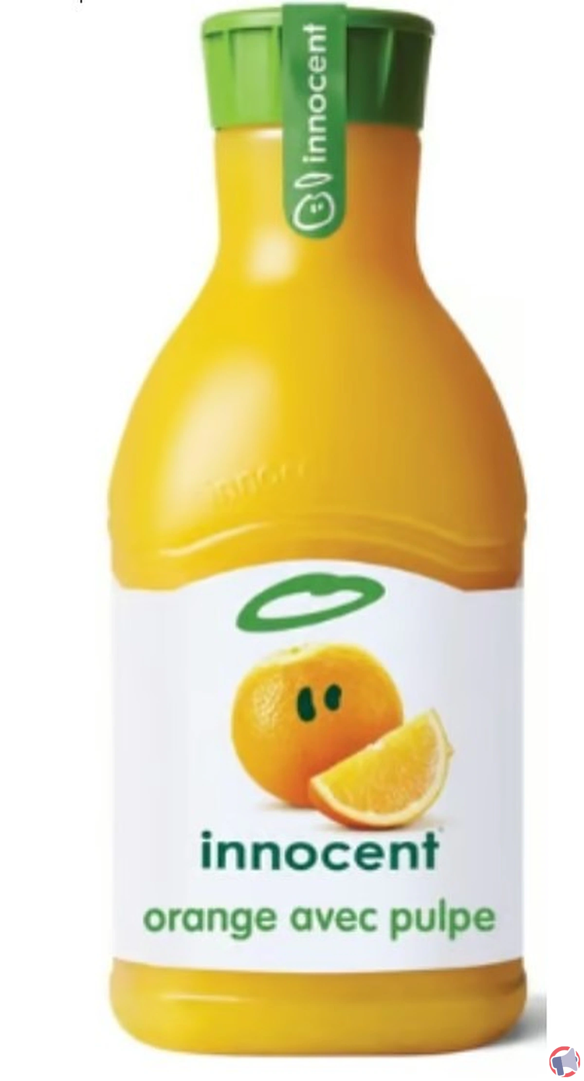 Rappel produit : jus d'orange avec pulpe Innocent 1.5L