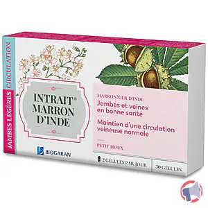 Rappel produit Intrait Marron d'Inde - Jambes Légères - Circulation - Gélule Intrait Marron d'Inde