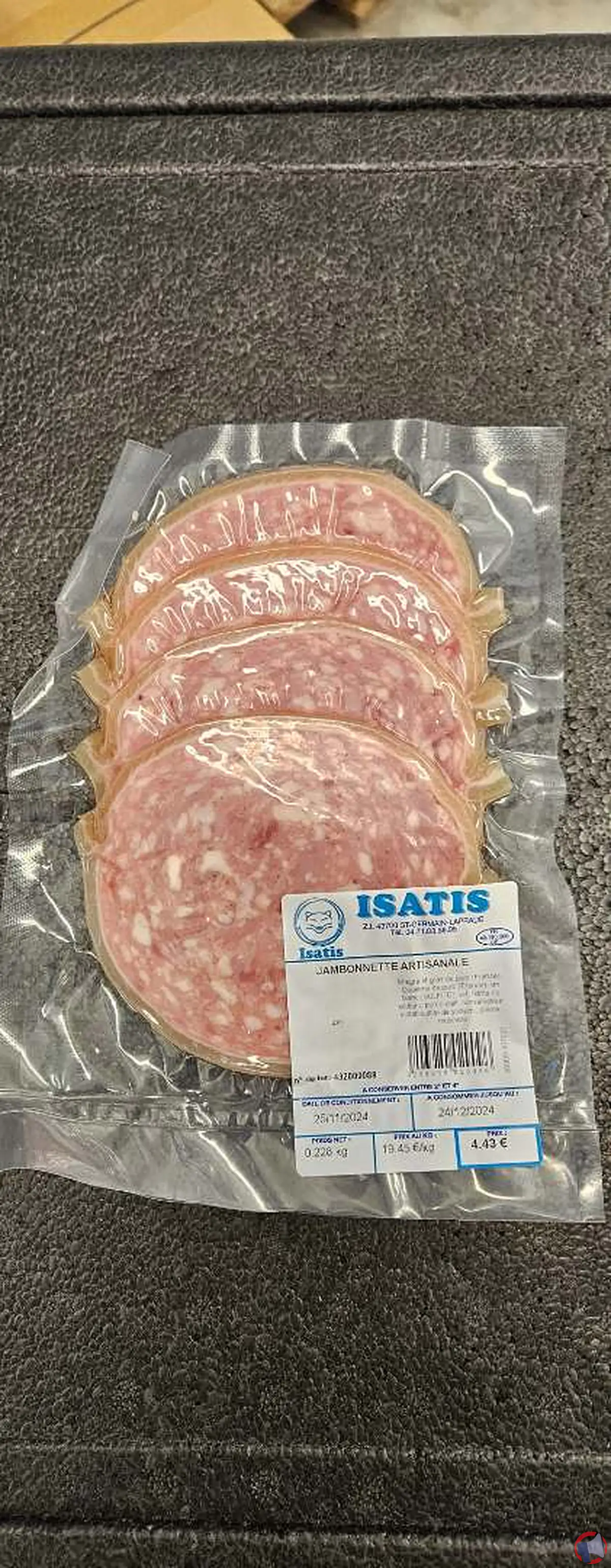 Rappel de produit : jambonnette artisanale Isatis en Auvergne-Rhône-Alpes