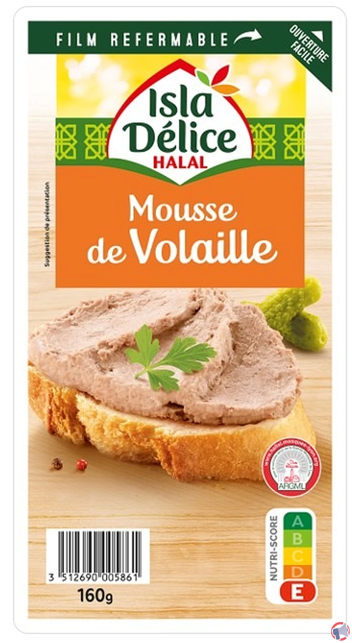 Rappel de la mousse de volaille de la marque Isla Delice pour risque de botulisme