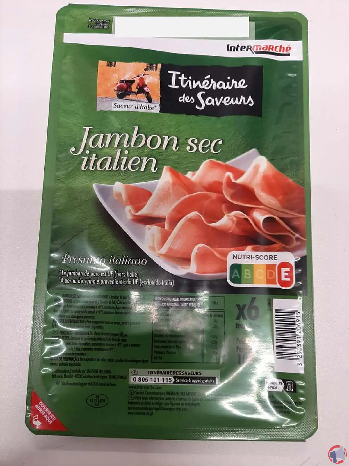Rappel de jambon sec italien « itinéraire saveurs » (6 tranches, 100 g) : que faire en cas d’achat