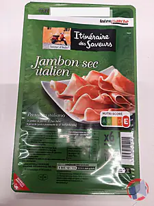 Rappel produit Jambon sec italien 6T 100g Itinéraire des saveurs