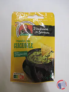 Rappel produit PREPARATION POUR GUACAMOLE 20G ITINERAIRE DES SAVEURS