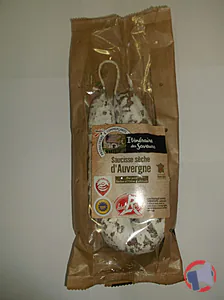 Rappel produit Saucisse sèche d'Auvergne Label Rouge 300g Itinéraire des Saveurs