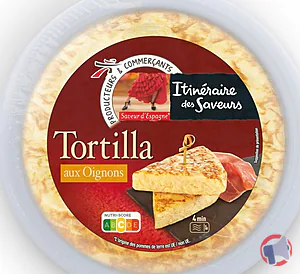 Rappel produit Tortilla aux Oignons Itinéraire des Saveurs