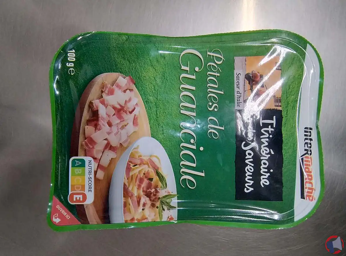 Rappel produit : Itinéraires saveurs pétales guanciale 100g