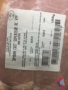 Rappel produit Jambon cuit supérieur