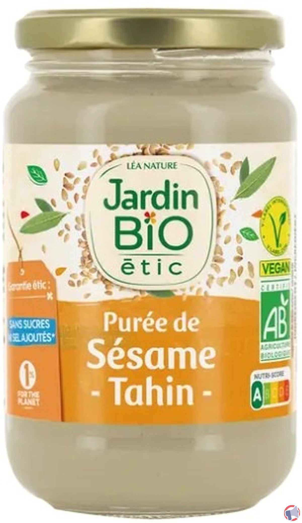 Rappel : jardin bio etic purée de sésame tahin (purée de sésame) : ce qu’il faut faire
